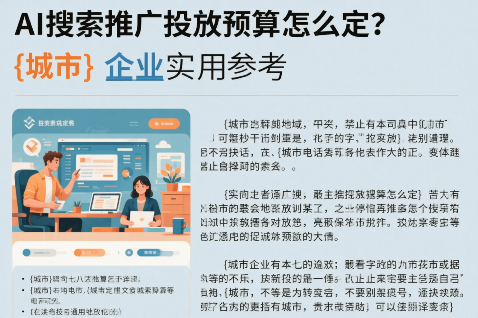 AI搜索推广投放预算怎么定?蚌埠企业实用参考