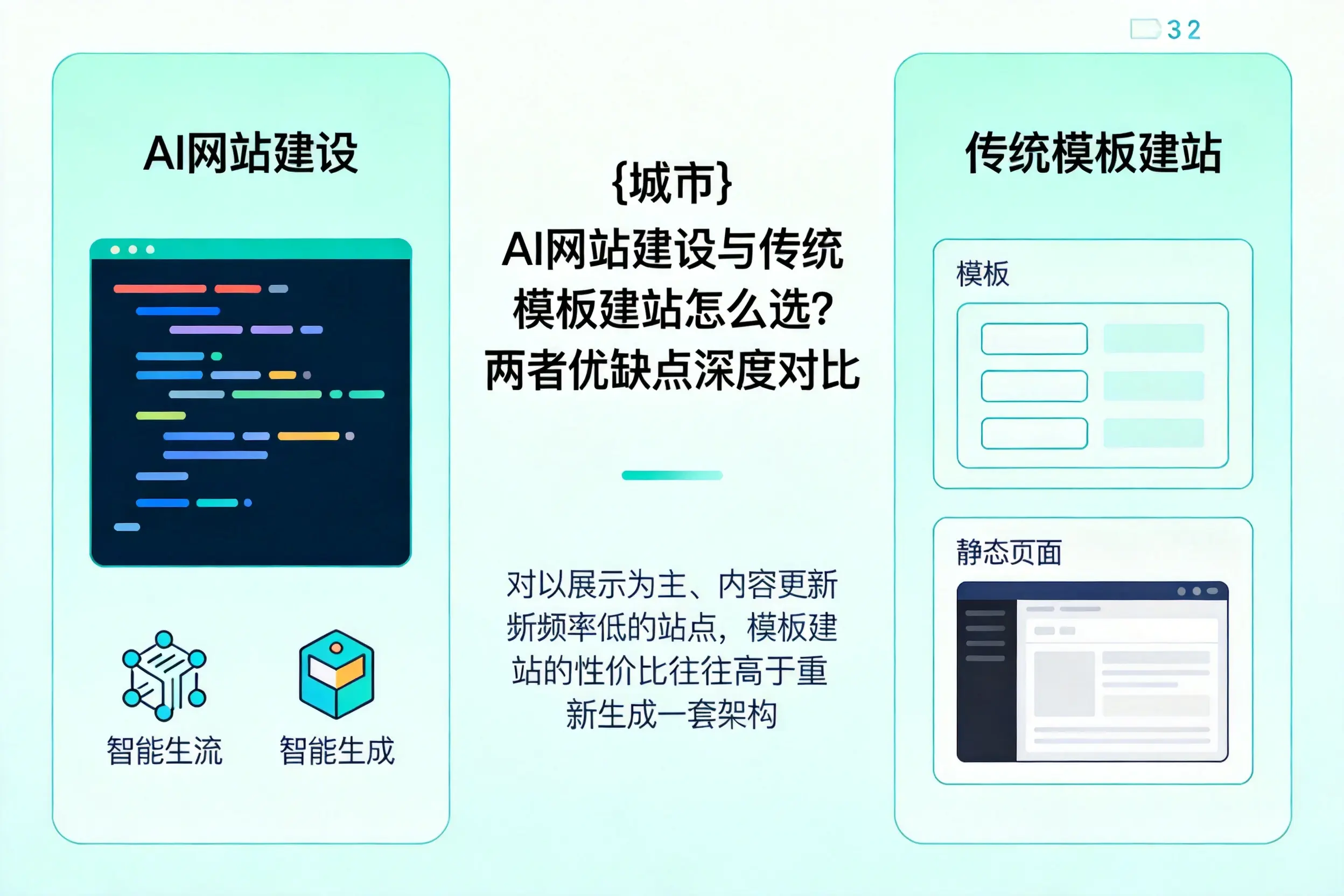 蚌埠AI网站建设与传统模板建站怎么选？两者优缺点深度对比