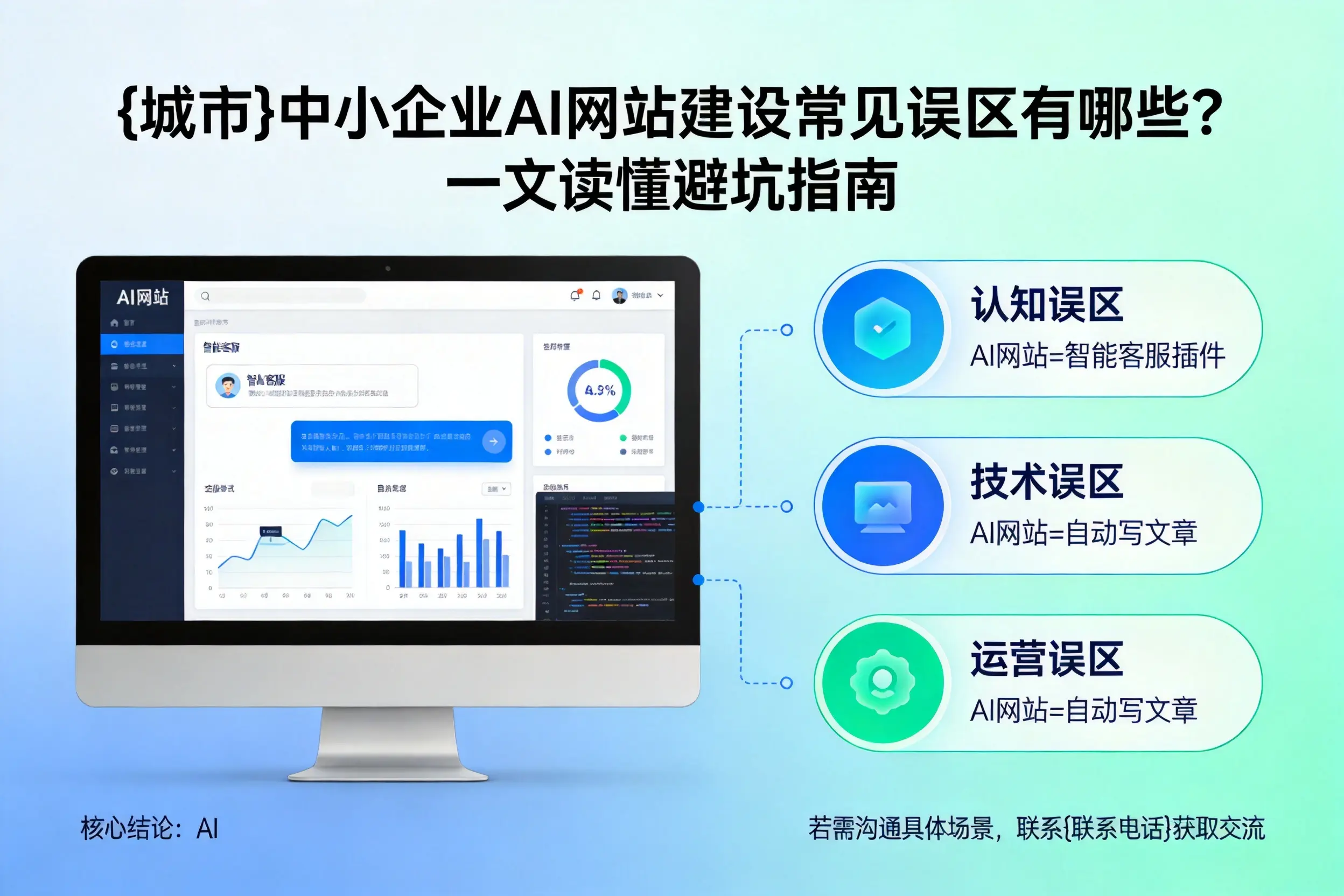 蚌埠中小企业AI网站建设常见误区有哪些？一文读懂避坑指南