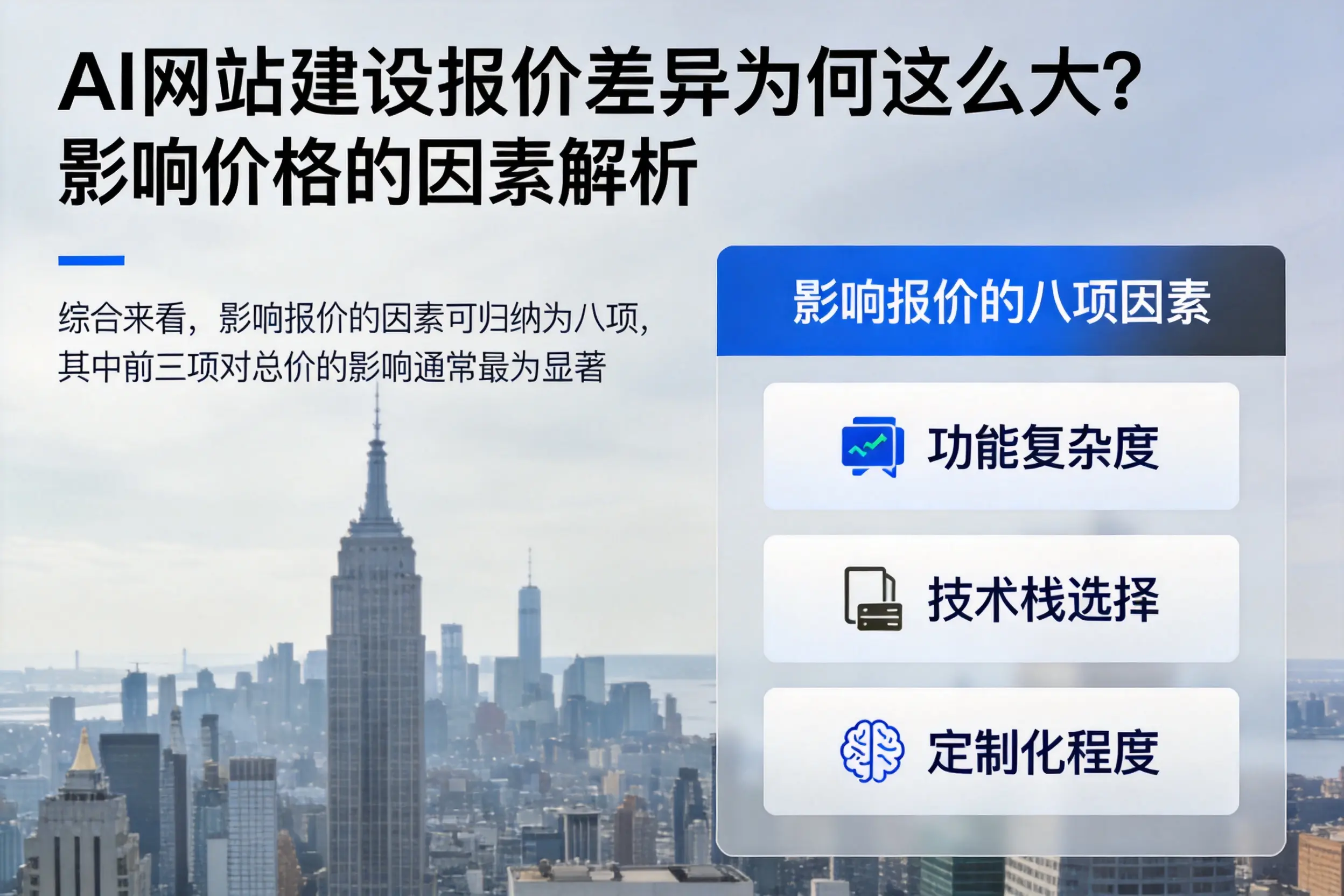 蚌埠AI网站建设报价差异为何这么大?影响价格的因素解析