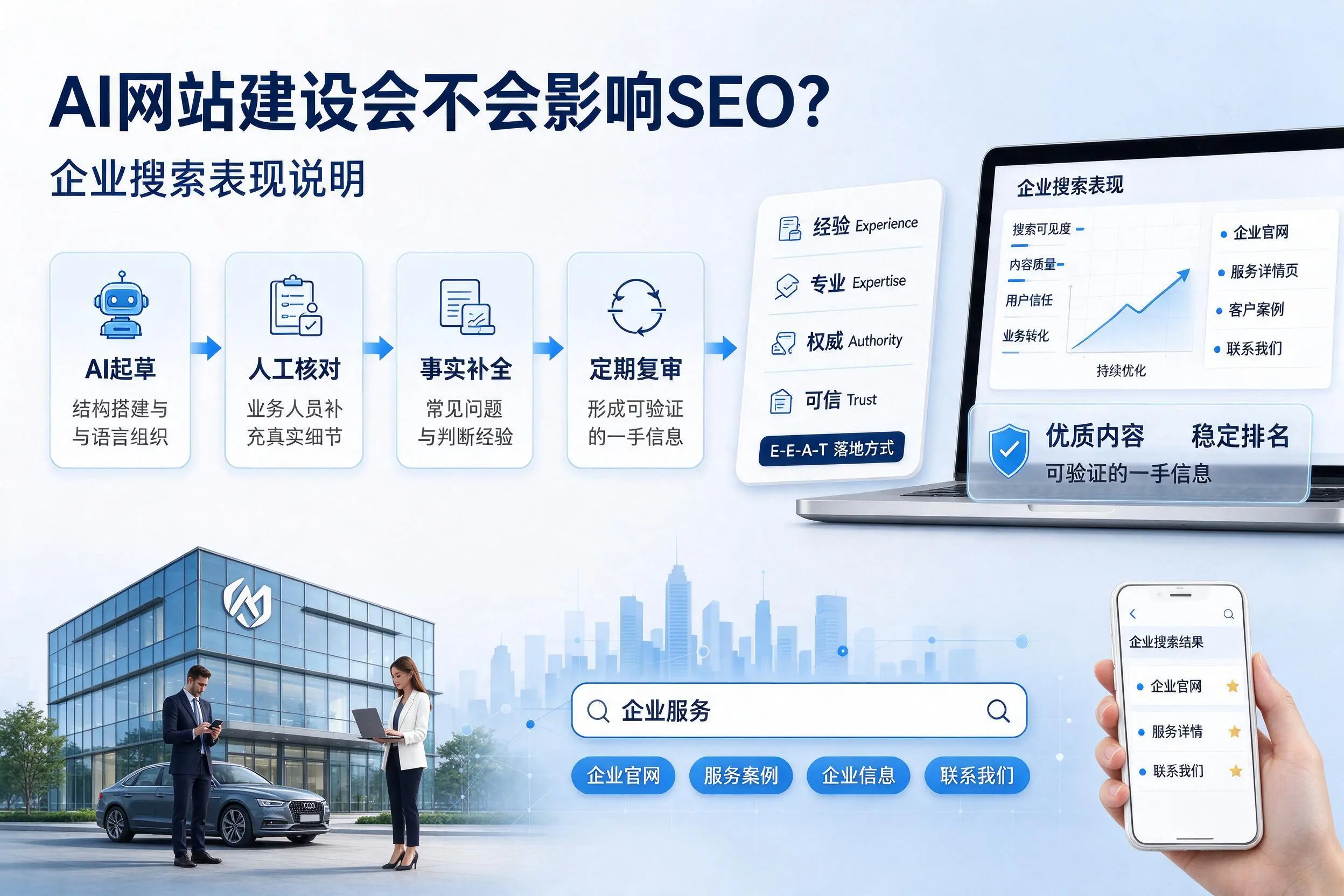 AI网站建设会不会影响SEO?蚌埠企业搜索表现说明