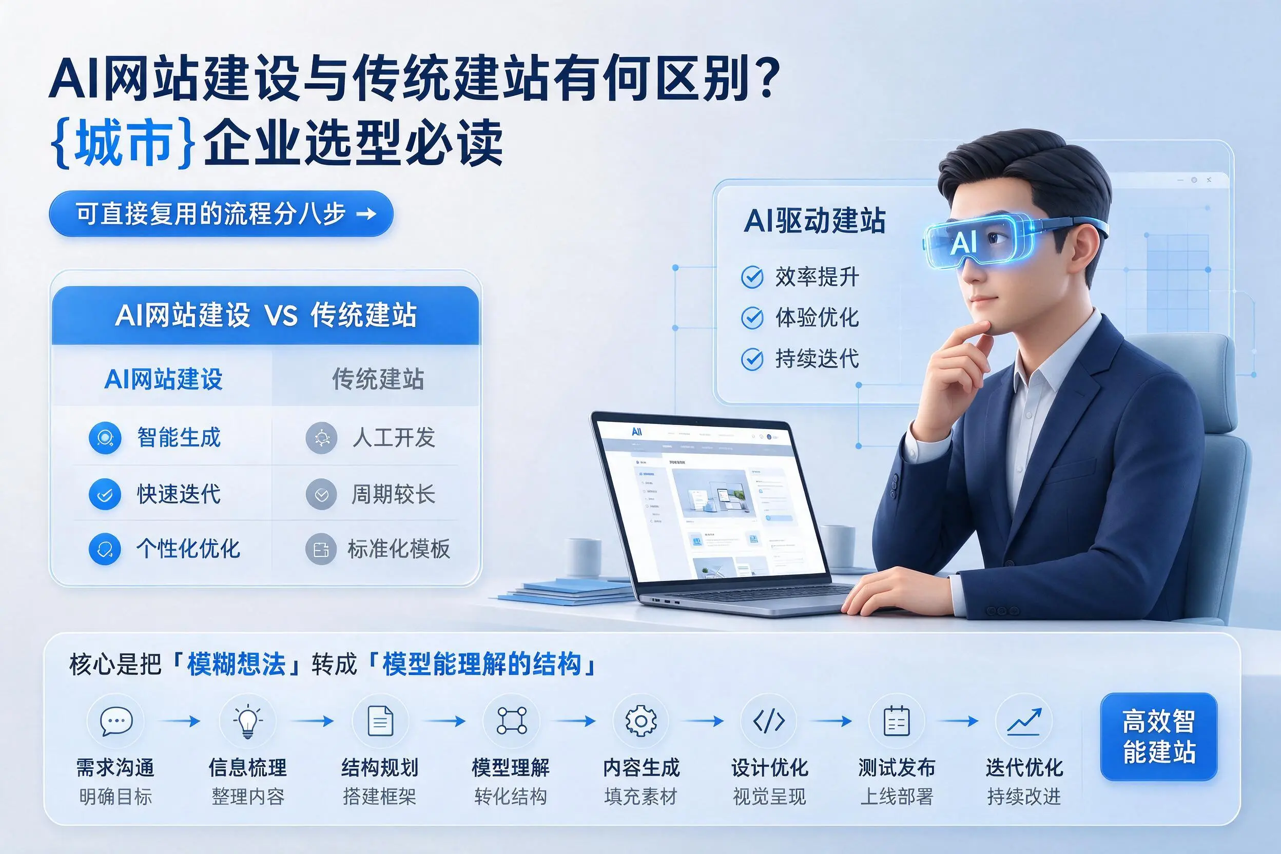AI网站建设与传统建站有何区别？蚌埠企业选型必读