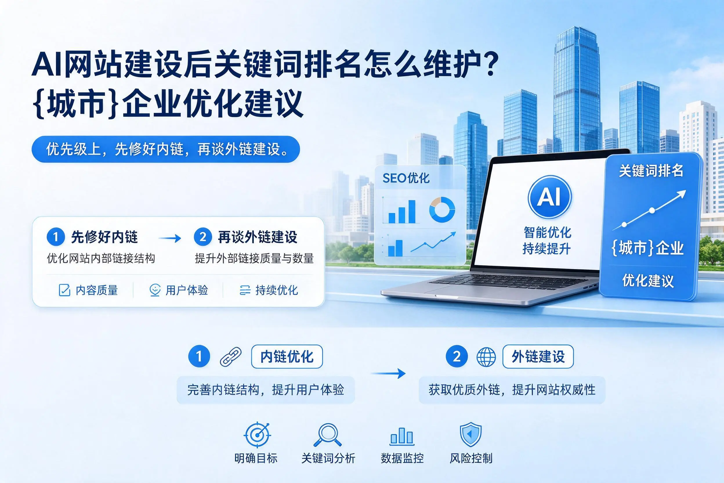 AI网站建设后关键词排名怎么维护？蚌埠企业优化建议